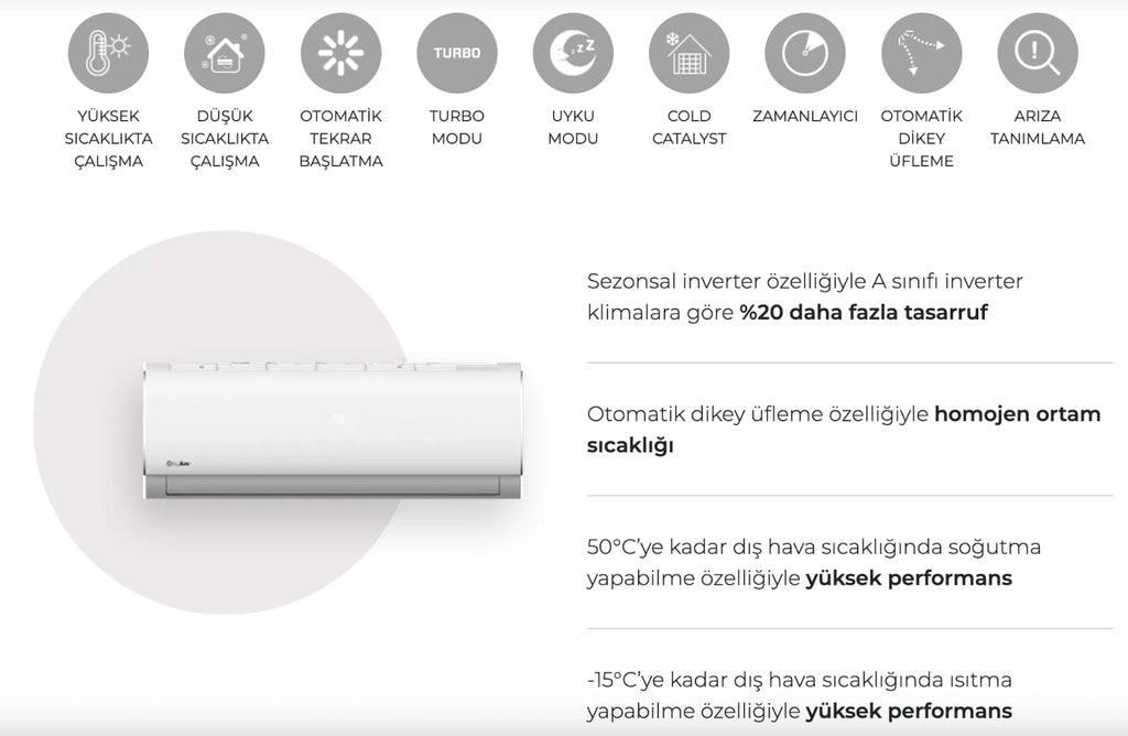DAİKİN Klima | Daylux (9000-12000-18000-24000 BTU/H) (3 YIL TAM GARANTİ)
