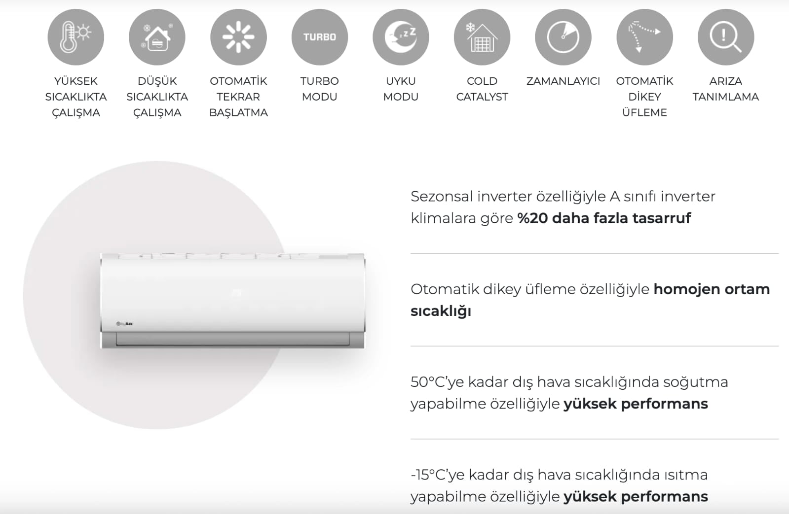 DAİKİN Klima | Daylux (9000-12000-18000-24000 BTU/H) (3 YIL TAM GARANTİ)