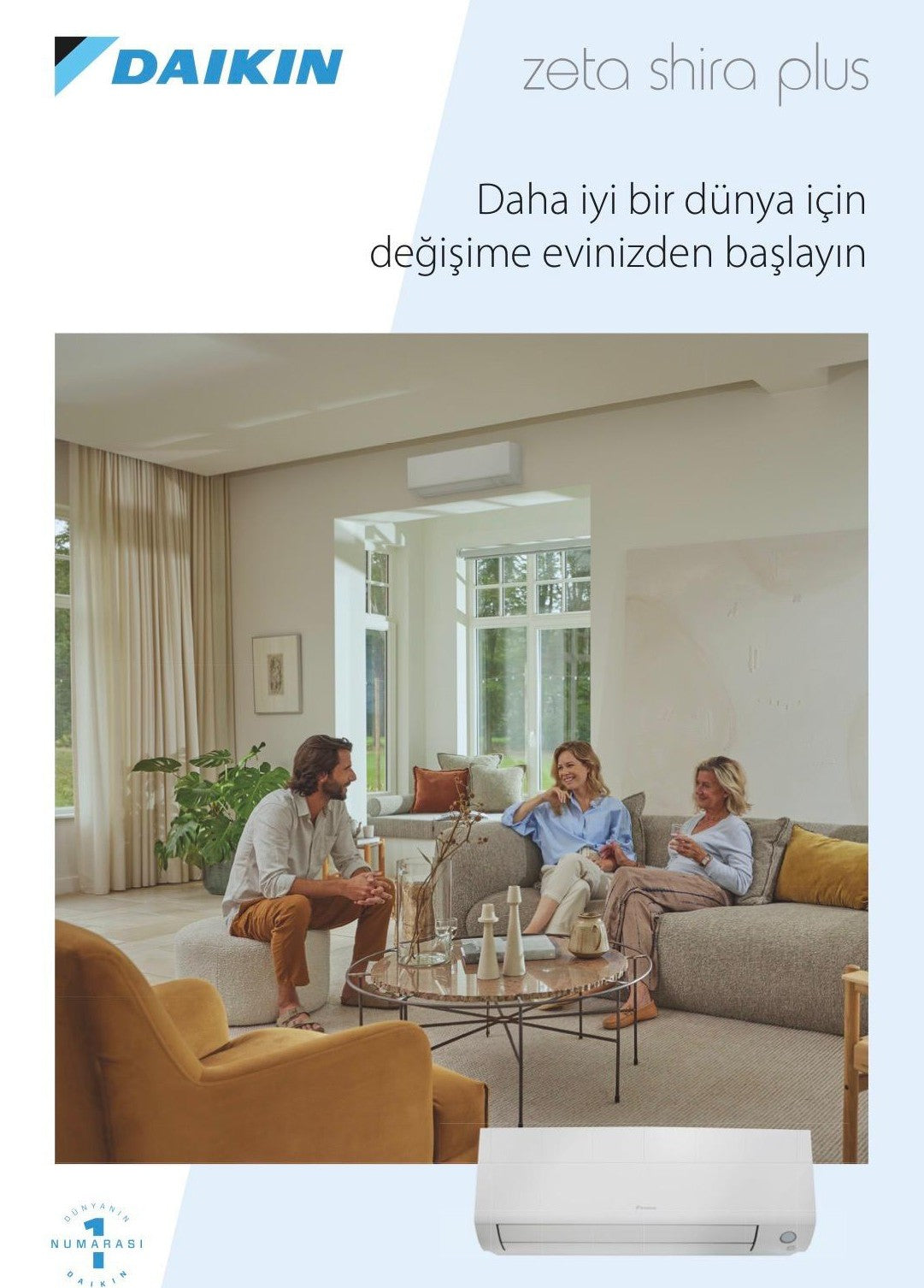 DAİKİN Klima | Zeta Shira Plus (9000-12000-14000-18000-24000 BTU/H)(10 YIL TAM GARANTİ)