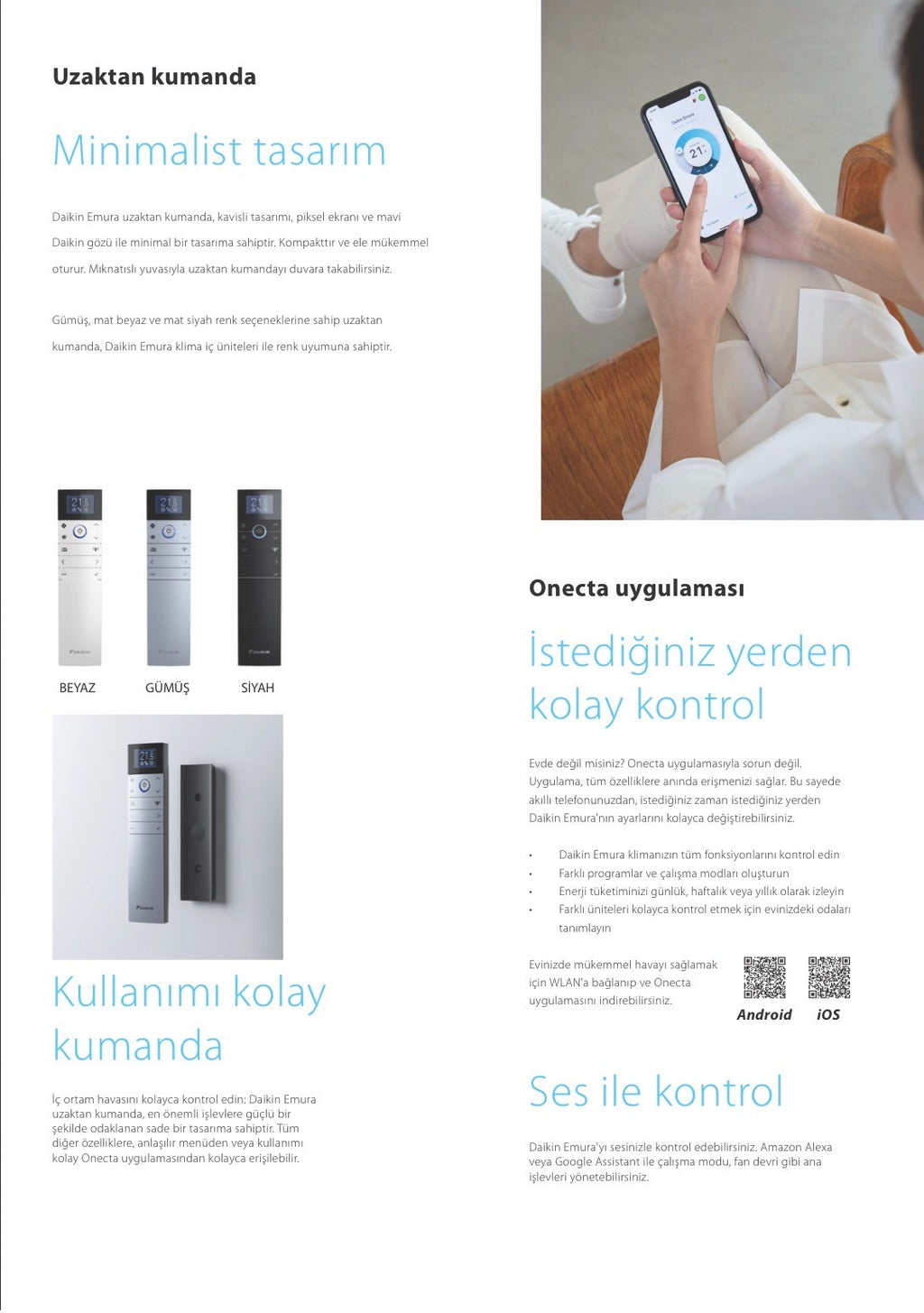 DAİKİN Klima | Emura (9000-12000-14000-18000 BTU/H) (Beyaz) (10 YIL TAM GARANTİ)