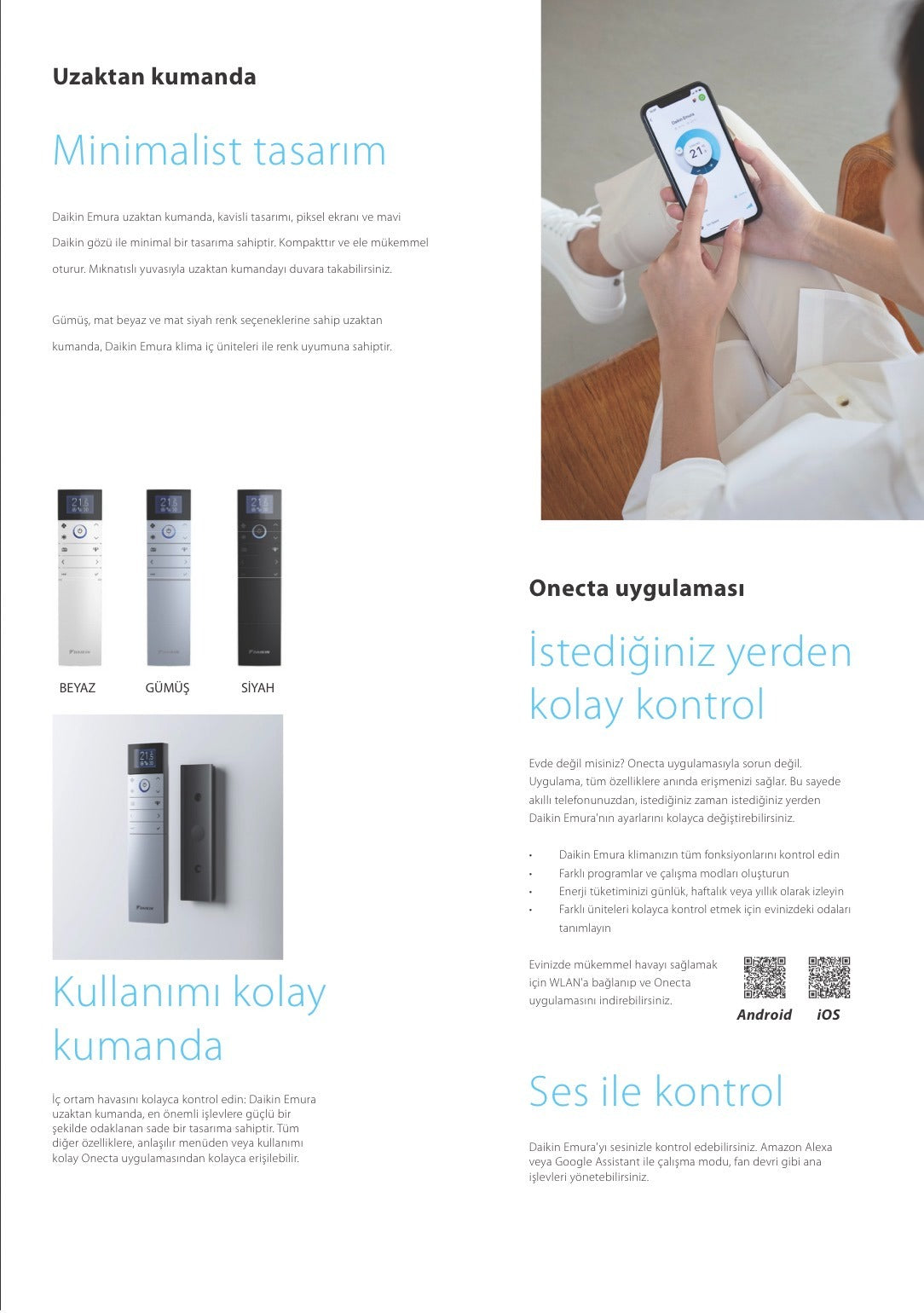 DAİKİN Klima | Emura (9000-12000-14000-18000 BTU/H) (Beyaz) (10 YIL TAM GARANTİ)
